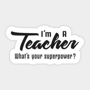 Super Teacher Sticker